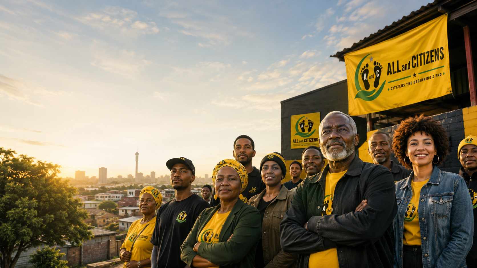 All and Citizens members standing together in their community
